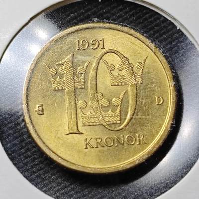 KK钱币收藏小铺  第358场  2月预留时间 周末发货 -  瑞典10克朗 好品