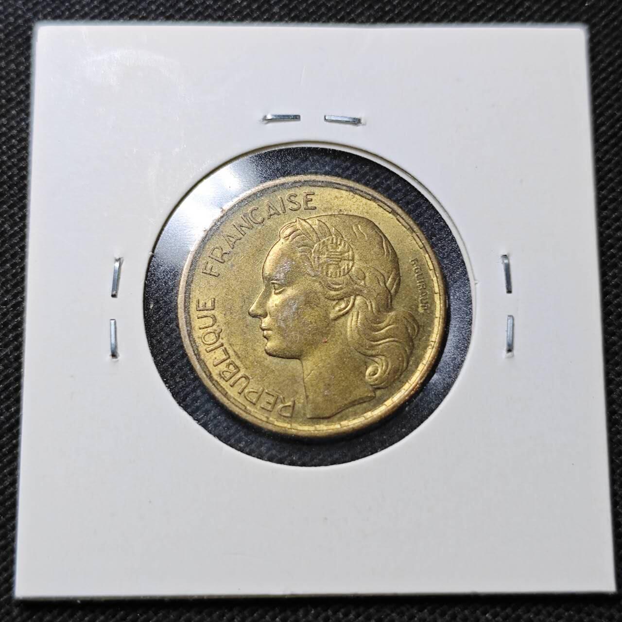 KK钱币收藏小铺  第359场  2月预留时间 周末发货 1952法国20法郎 