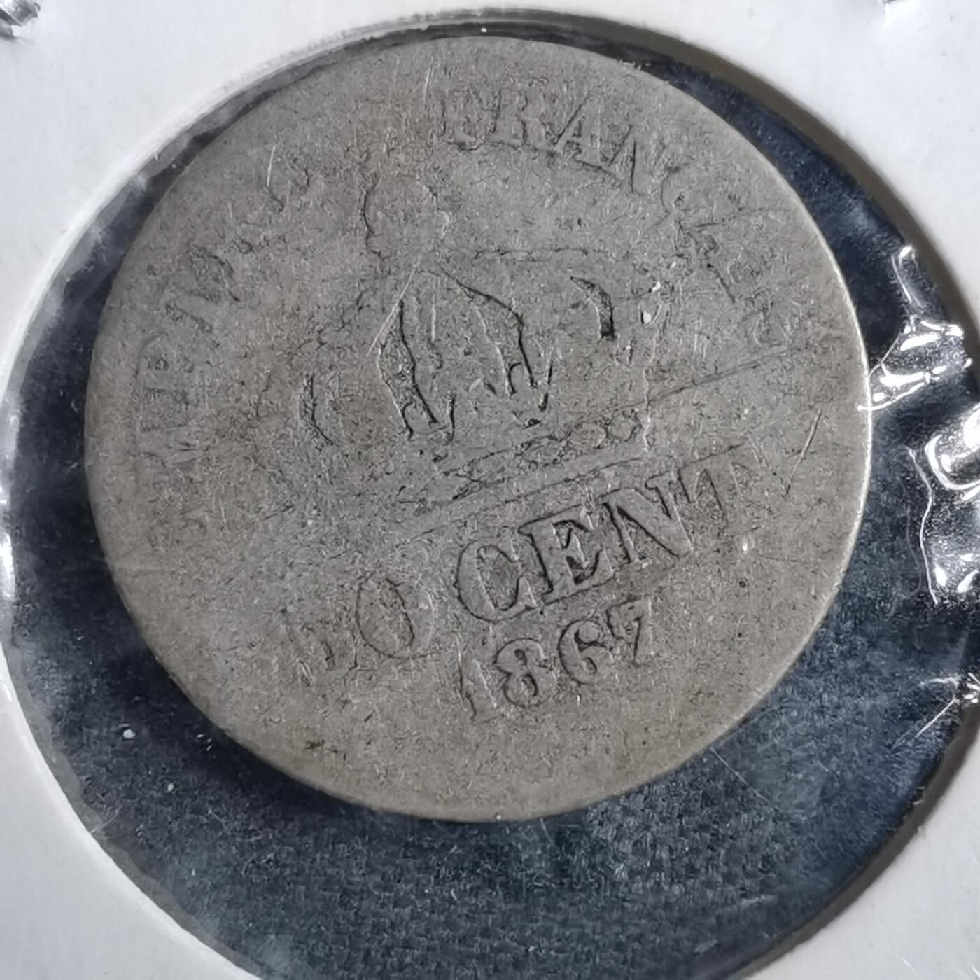 沼泽如烟--第882场 法国1867年50分银币