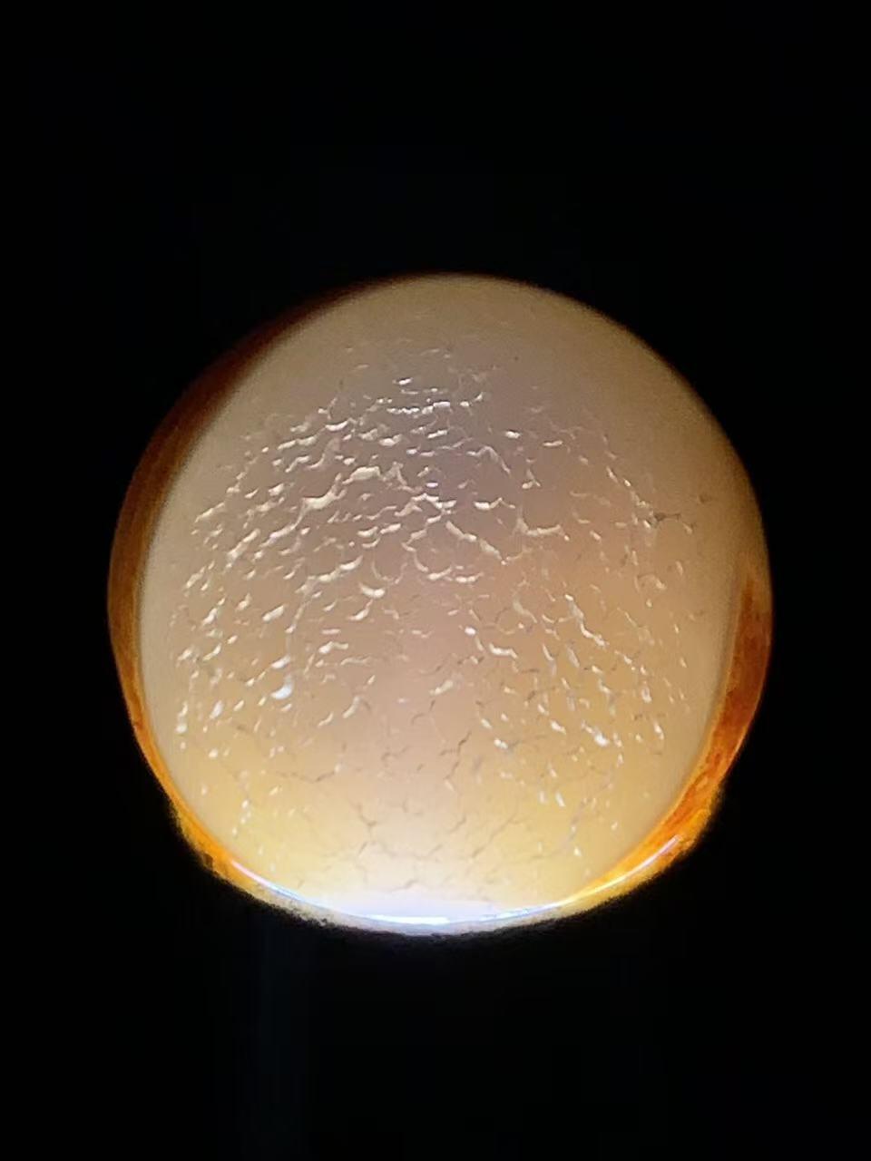 精美天眼高玉化龙纹缠丝玛瑙2.0圆珠一颗