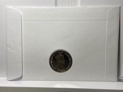 2025年第一百一十七场(总第一百四十三场）外国好品散币(免佣金) 邮币封–福克兰群岛🇫🇰2002年50便士(伊丽莎白二世登基50周年金禧纪念邮币封)