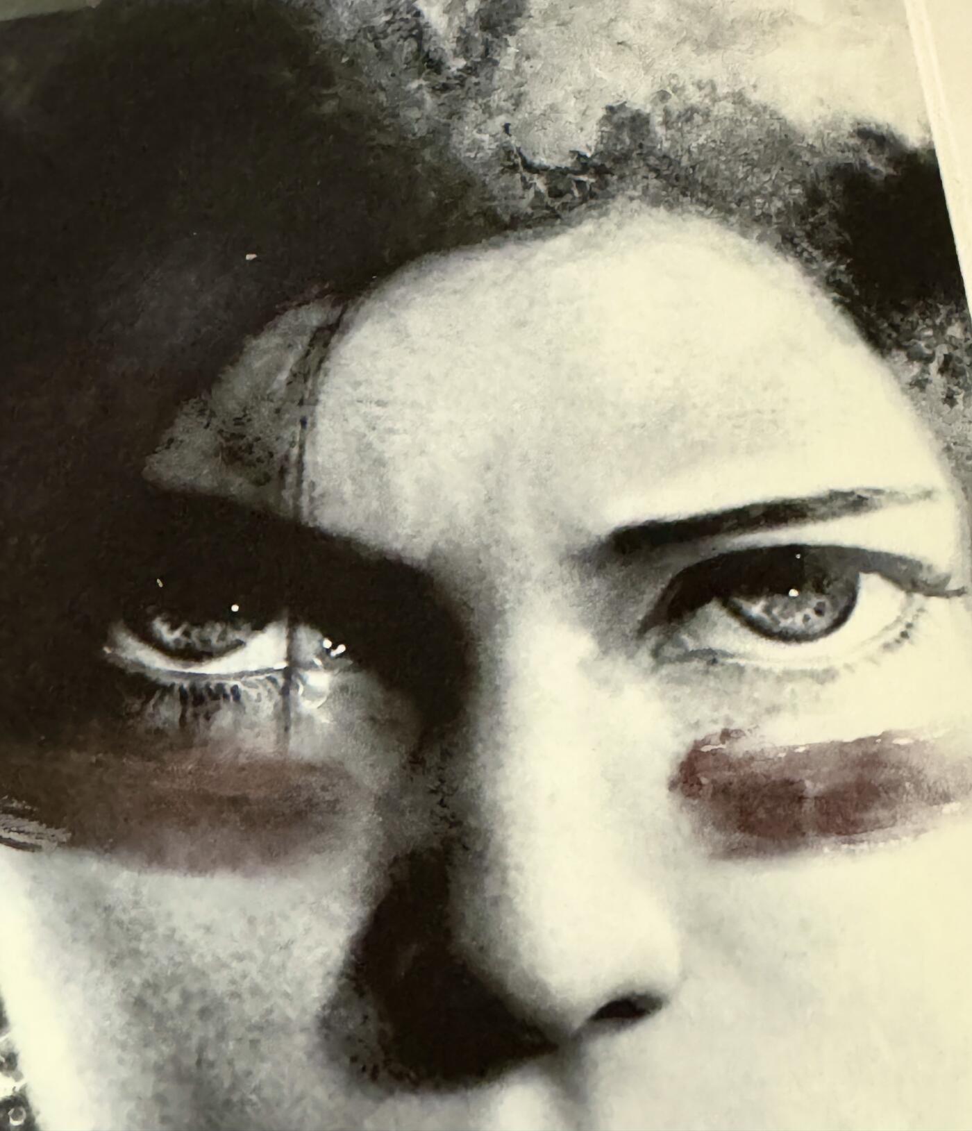 零元拍：《阿丽塔：战斗天使》水墨风格艺术海报，艺术微喷制作，配以精美装裱(因出展相框会有磕碰和裂痕，介意勿拍)，相框尺寸：422X562MM。