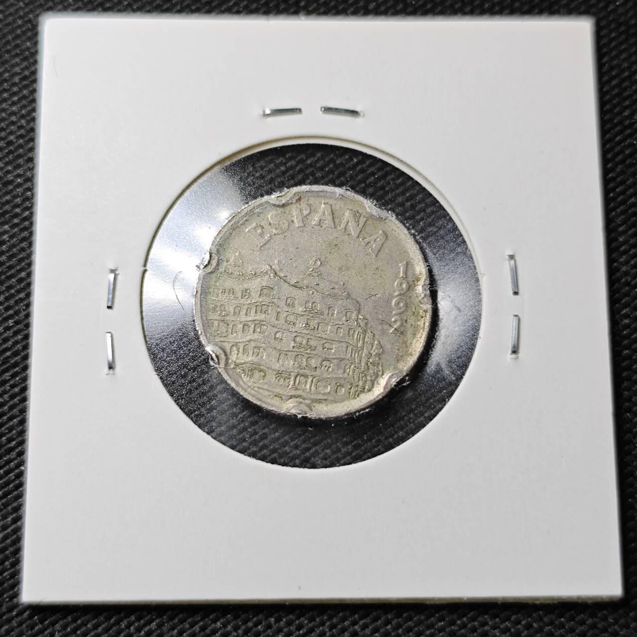 KK钱币收藏小铺  第358场  2月预留时间 周末发货  西班牙50比塞塔纪念币