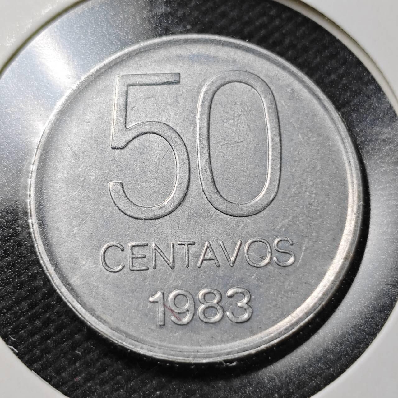 KK钱币收藏小铺  第358场  2月预留时间 周末发货  1983阿根廷50分