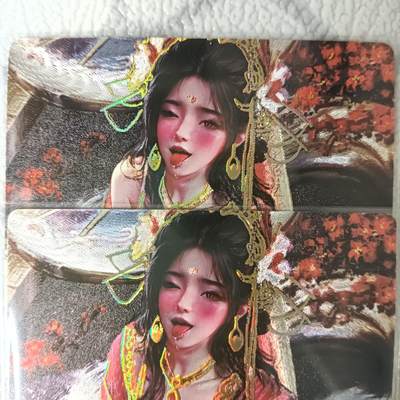 花开卡拍第44期（10月26号周日截拍，品控勿拍!!!拍品不寄存，运费5元，自制卡难免瑕疵，可能存在轻微撞角爆边等出厂瑕疵，品控介意勿拍！） - 星宿卡牌 媚玄鉴 第一弹 妲己二渐变 幻彩粗闪