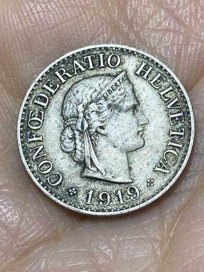 2025年第一百一十七场(总第一百四十三场）外国好品散币(免佣金) 瑞士🇨🇭1919年10分