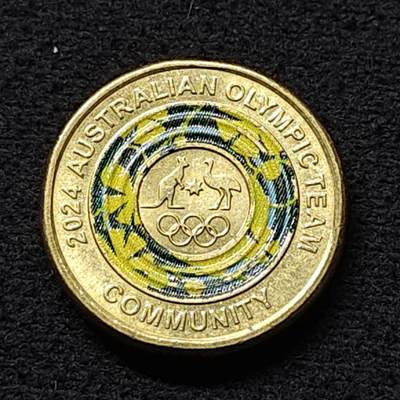 【全场包邮】纯粹捡漏拍472场（免费代拍第9场） - 澳大利亚2024年2元巴黎奥运会彩色纪念币