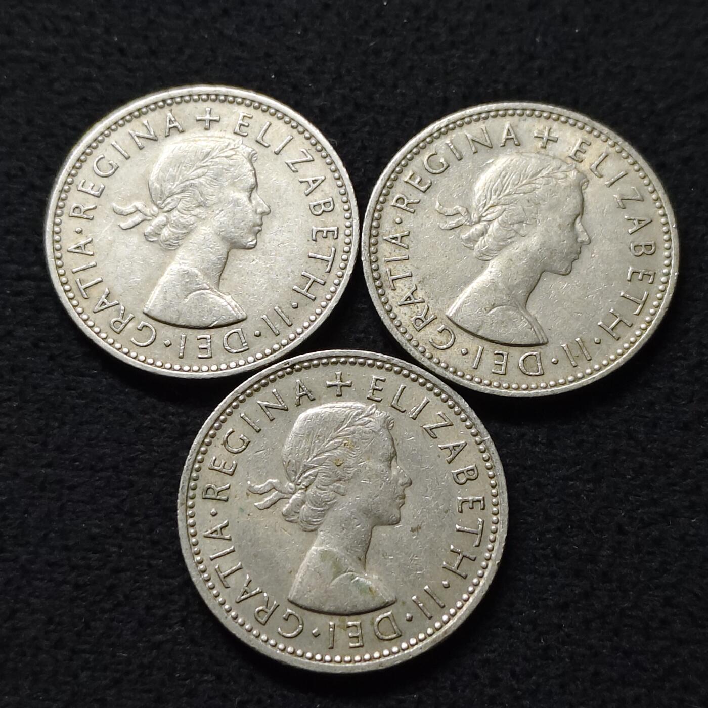 【全场包邮】纯粹捡漏拍472场（免费代拍第9场） 英国各年份女王1先来3枚一组