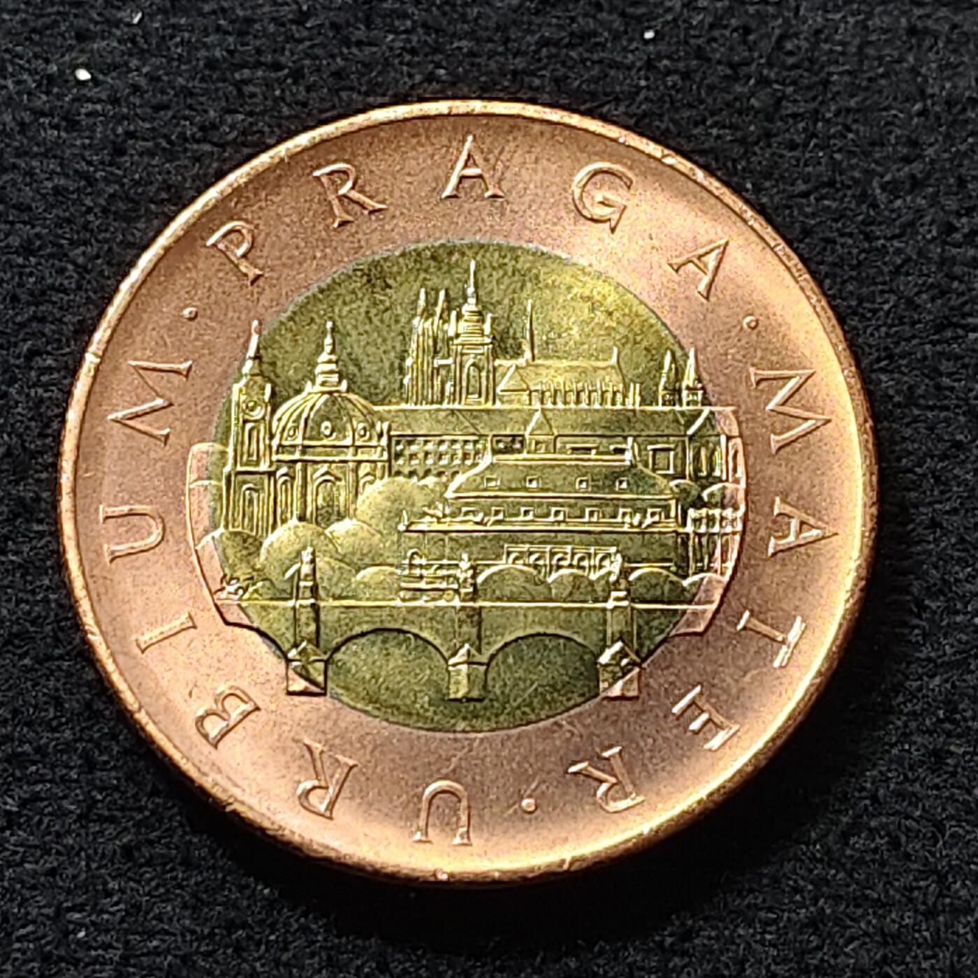 【全场包邮】纯粹捡漏拍472场（免费代拍第9场） 捷克2021年50克朗布拉格城景双色币