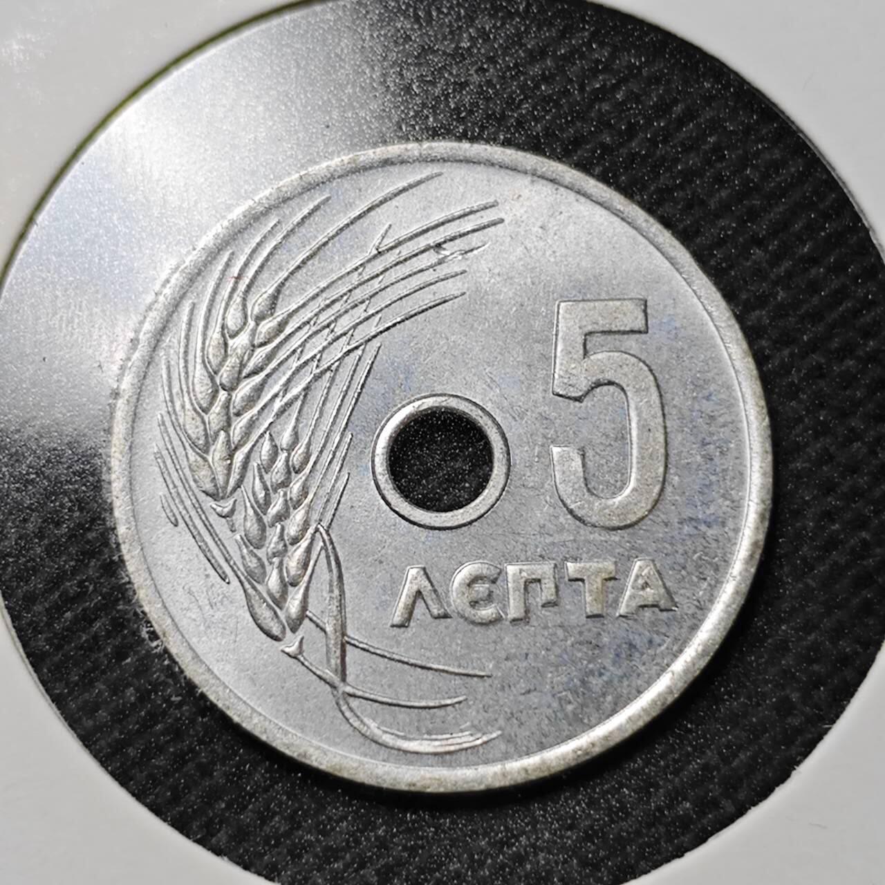 KK钱币收藏小铺  第359场  2月预留时间 周末发货  1954希腊5雷普塔