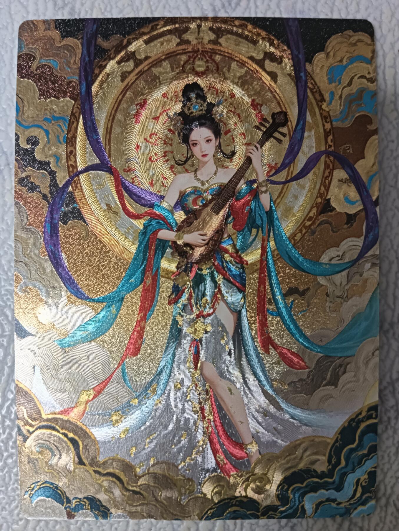 花开卡拍第44期（10月26号周日截拍，品控勿拍!!!拍品不寄存，运费5元，自制卡难免瑕疵，可能存在轻微撞角爆边等出厂瑕疵，品控介意勿拍！） 奇点盲包  敦煌 粗闪