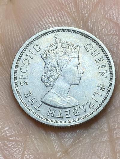 2025年第一百一十七场(总第一百四十三场）外国好品散币(免佣金) 英属加勒比领地1965年10分(伊丽莎白二世青年带冠)