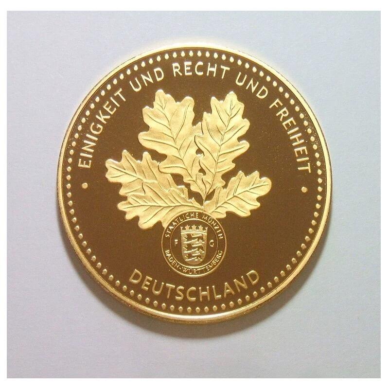 德国科学家泰斗爱因斯坦 高浮雕精制大镀金章 40MM