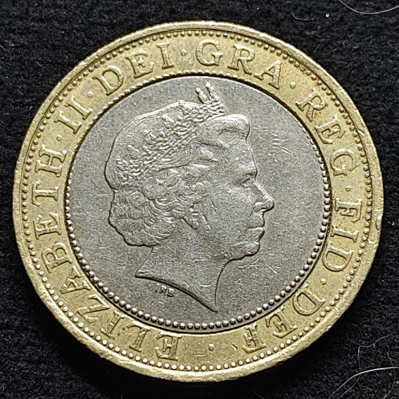 【全场包邮】纯粹捡漏拍472场（免费代拍第9场） 英国2003年2镑机械时代双色币