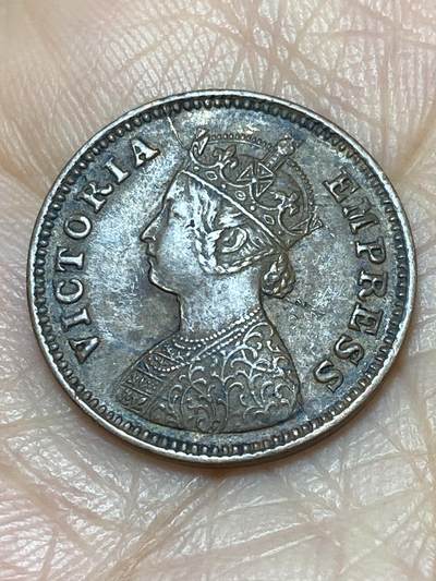 2025年第一百一十七场(总第一百四十三场）外国好品散币(免佣金) 少见好品–英属印度1898年1/2派斯