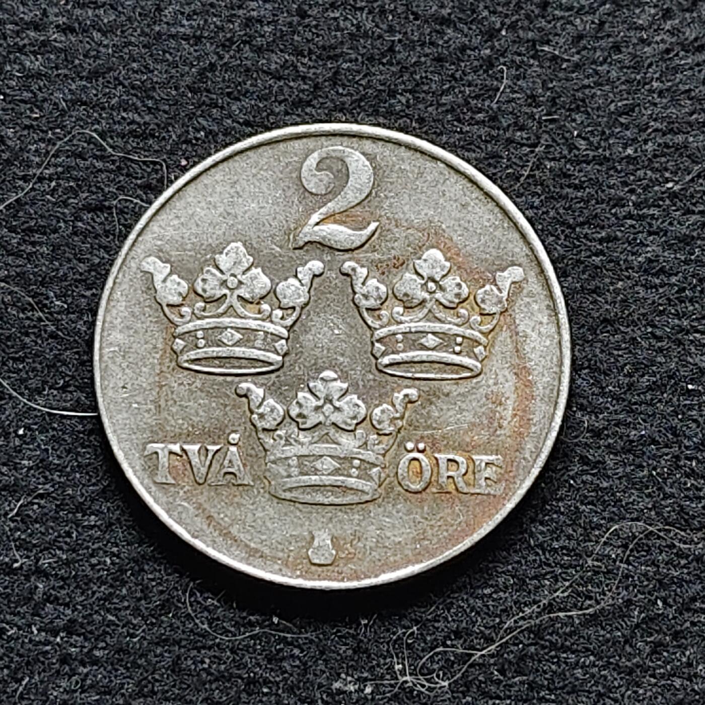 【全场包邮】纯粹捡漏拍472场（免费代拍第9场） 瑞典1948年2欧尔铁币