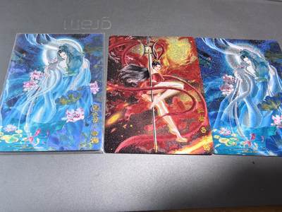寸草不生拍卖会 第十二期 - 奇点画师启星巾帼红颜吕玲绮红妆（002非常稀少）+浣溪沙西施*2张非常好看