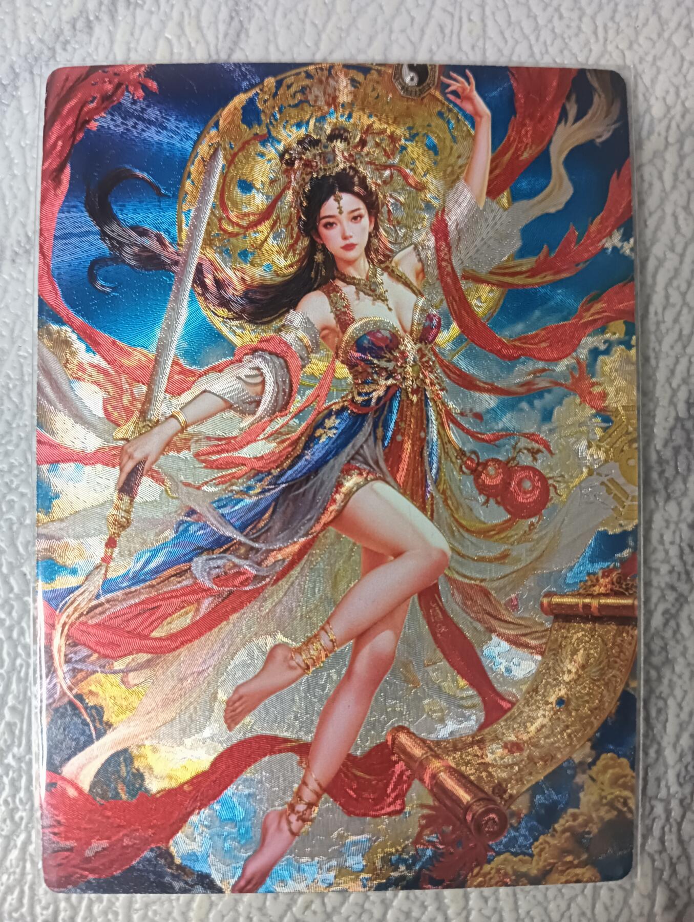 花开卡拍第44期（10月26号周日截拍，品控勿拍!!!拍品不寄存，运费5元，自制卡难免瑕疵，可能存在轻微撞角爆边等出厂瑕疵，品控介意勿拍！） 奇点盲包  宗rich 玄灵谱 九天玄女 粗闪