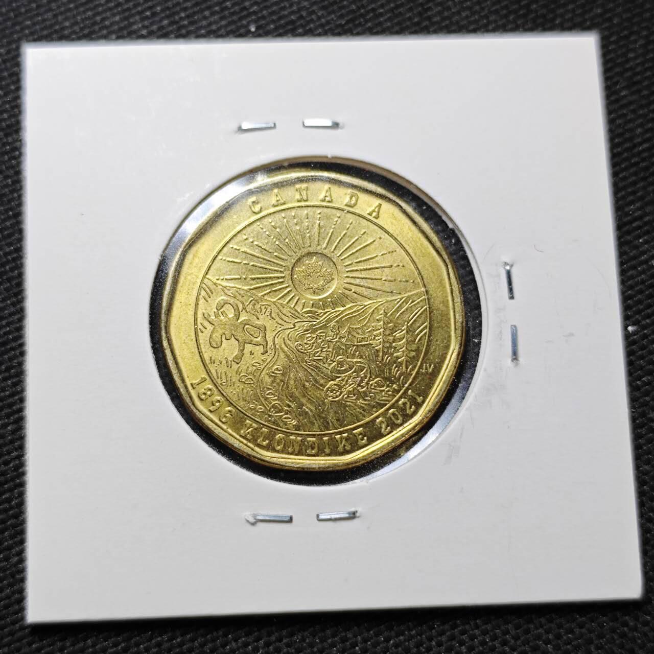 KK钱币收藏小铺  第358场  2月预留时间 周末发货  2021加拿大1元纪念币 好品