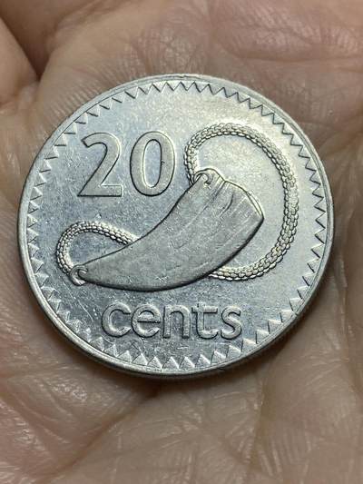 2025年第一百一十七场(总第一百四十三场）外国好品散币(免佣金) - 斐济🇫🇯1992年20分(伊丽莎白二世中年高冠)
