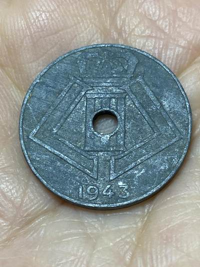 2025年第一百一十七场(总第一百四十三场）外国好品散币(免佣金) 比利时🇧🇪1943年10分(利奥波德三世，二战德国占领时期，法语–荷语版)