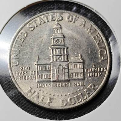 KK钱币收藏小铺  第358场  2月预留时间 周末发货 -  1976美国50分纪念币