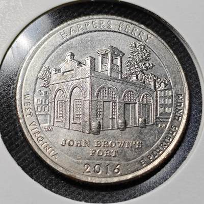 KK钱币收藏小铺  第359场  2月预留时间 周末发货 - 2016美国25美分 纪念币