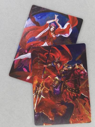 龙虎卡牌第六一场 （无佣金，单场满200元包邮，欢迎送拍） - 银闪2张 三国英雄传-吕布&貂蝉