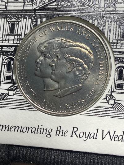 2025年第一百一十七场(总第一百四十三场）外国好品散币(免佣金) 邮币封–英国🇬🇧1981年25便士(1981年查尔斯王储和戴安娜王妃皇家婚礼纪念封)