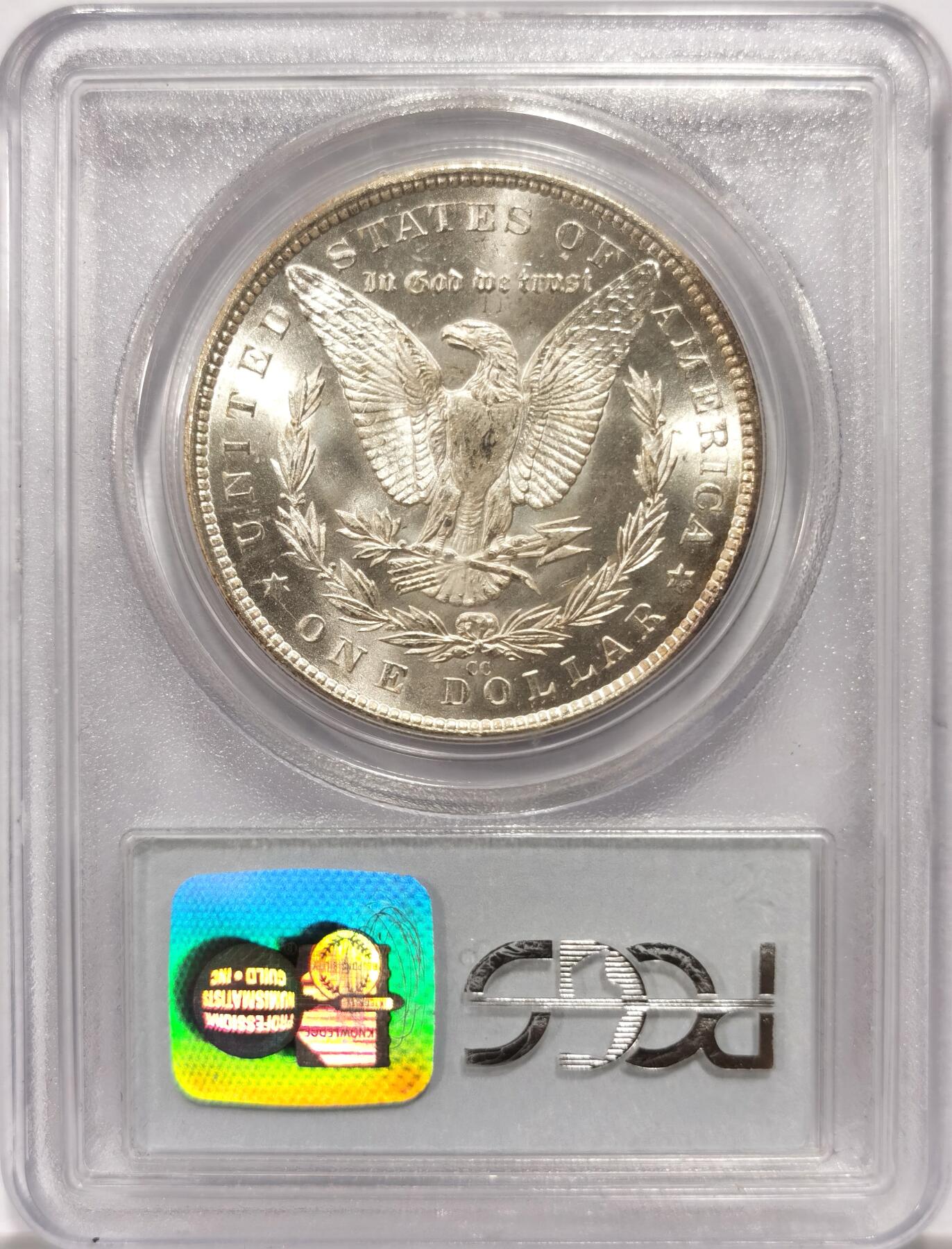 博洋堂世界钱币拍卖第144期（全场包邮） PCGS MS64 美国1883 CC摩根 CAC 卡森厂高分难得 人像面黄紫色五彩包浆