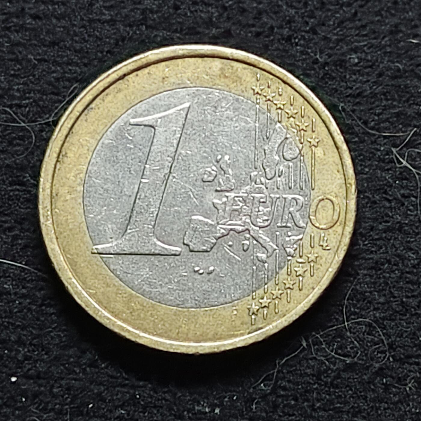 【全场包邮】纯粹捡漏拍472场（免费代拍第9场） 法国1999年1欧元双色币