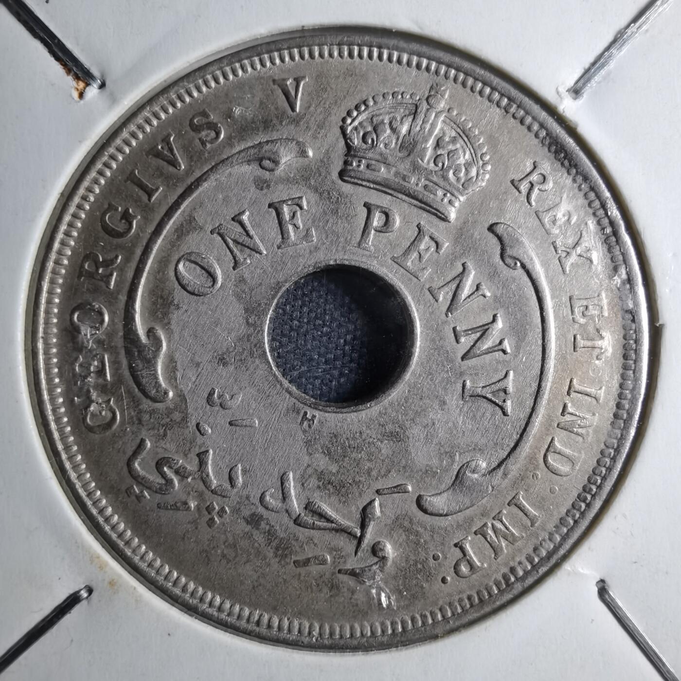 沼泽如烟--第887场 英属西非1912年1便士