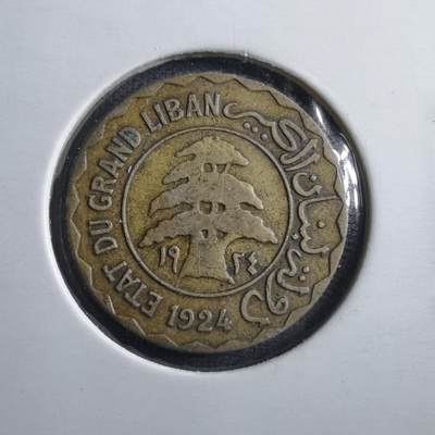 沼泽如烟--第887场 - 法属黎巴嫩1924年2皮阿斯特