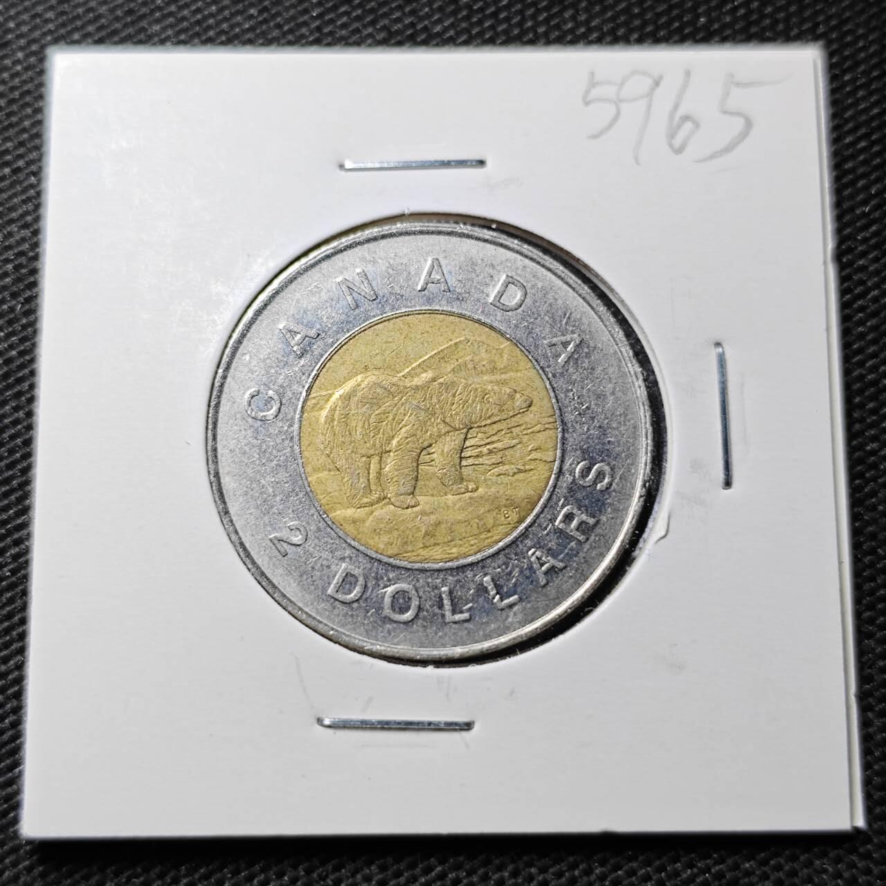 KK钱币收藏小铺  第359场  2月预留时间 周末发货  加拿大2元