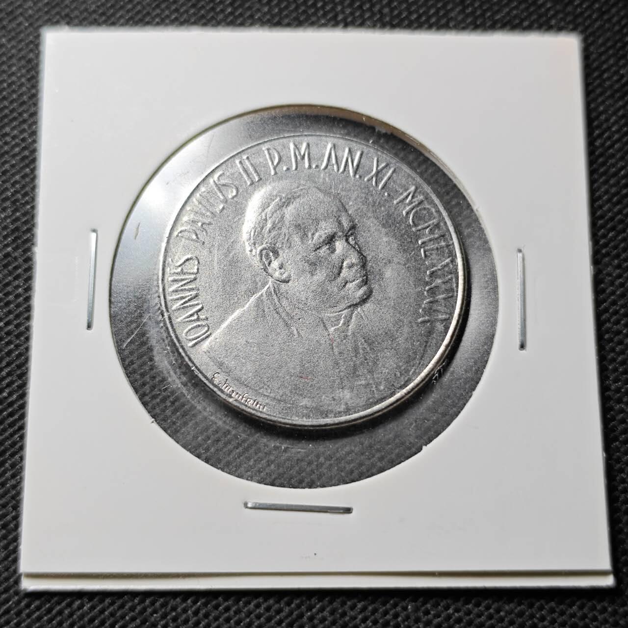 KK钱币收藏小铺  第359场  2月预留时间 周末发货 梵蒂冈100里拉 