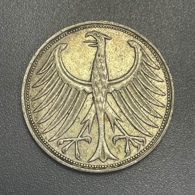 回流1026 - 德国1963年联邦德国5马克银币 德意志鹰徽
