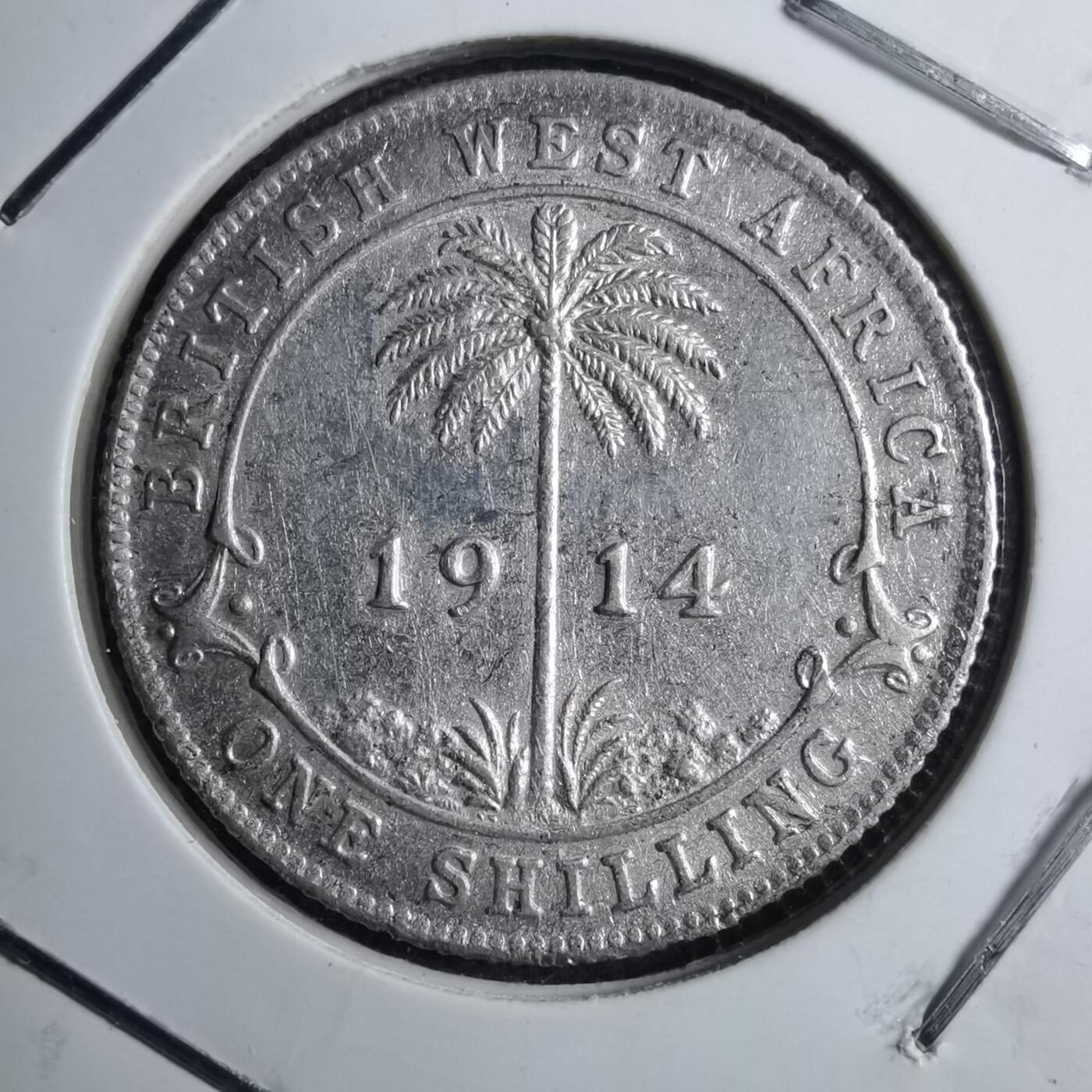 沼泽如烟--第887场 英属西非1914年1先令银币