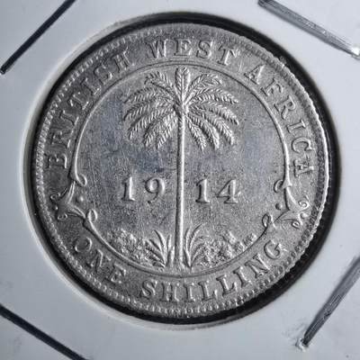 沼泽如烟--第887场 - 英属西非1914年1先令银币