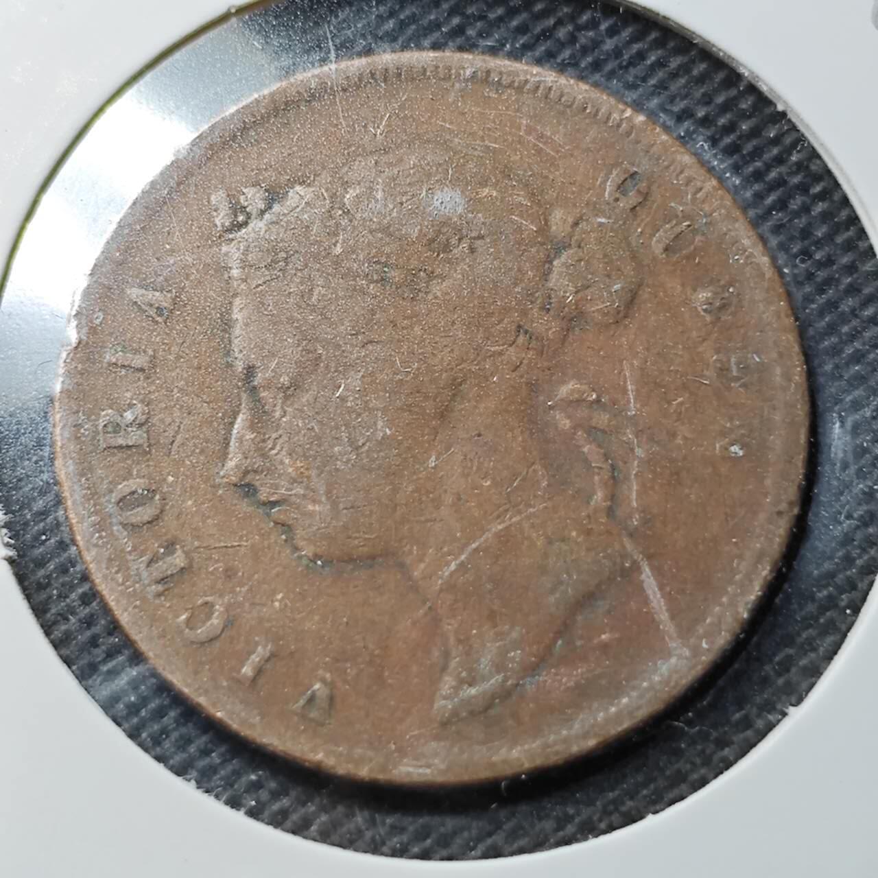 KK钱币收藏小铺  第359场  2月预留时间 周末发货  1974英属海峡1分铜币