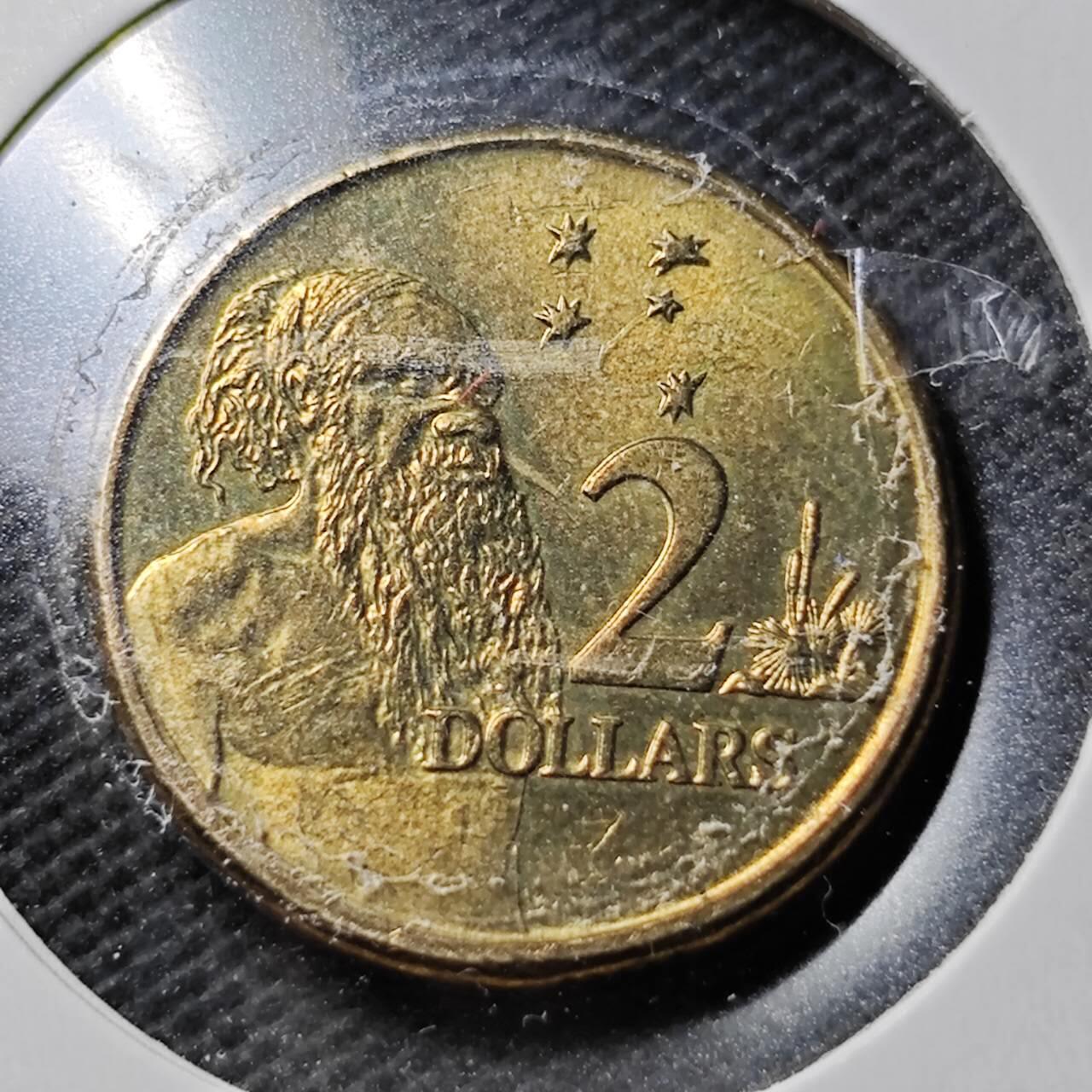 KK钱币收藏小铺  第359场  2月预留时间 周末发货  2009澳大利亚2元 拆卷品