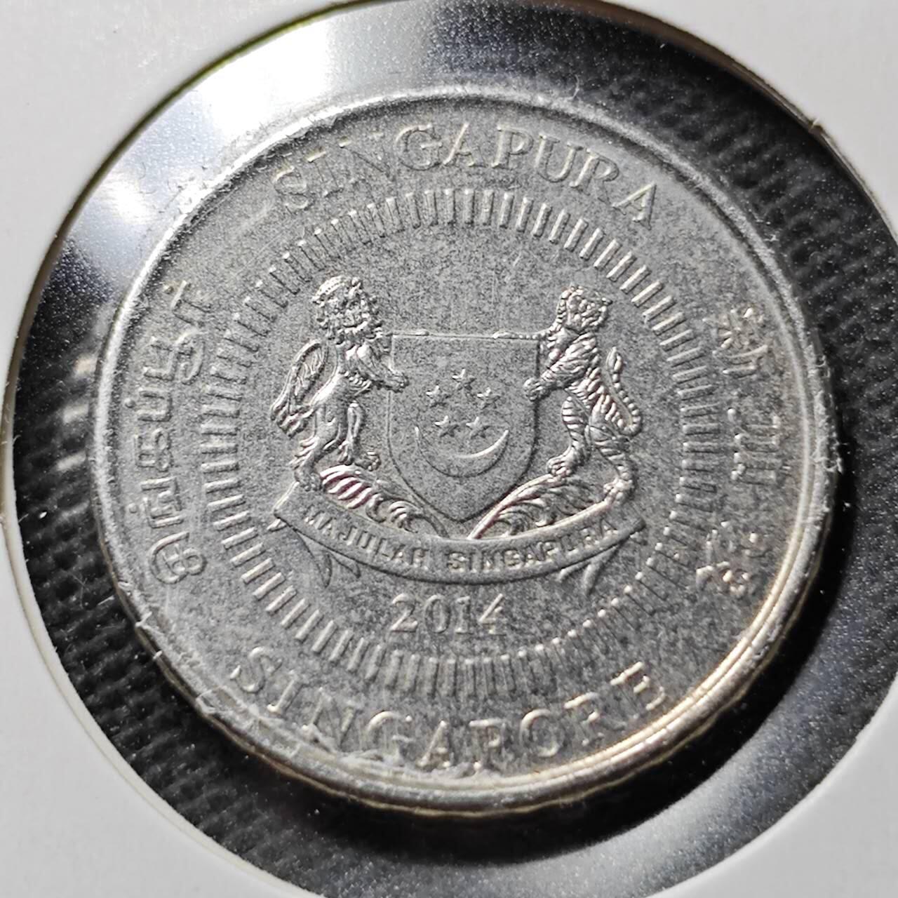 KK钱币收藏小铺  第359场  2月预留时间 周末发货  新加坡50分