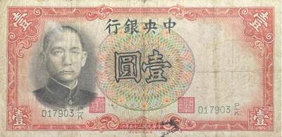 回流1026 - 民国25年中央银行壹圆