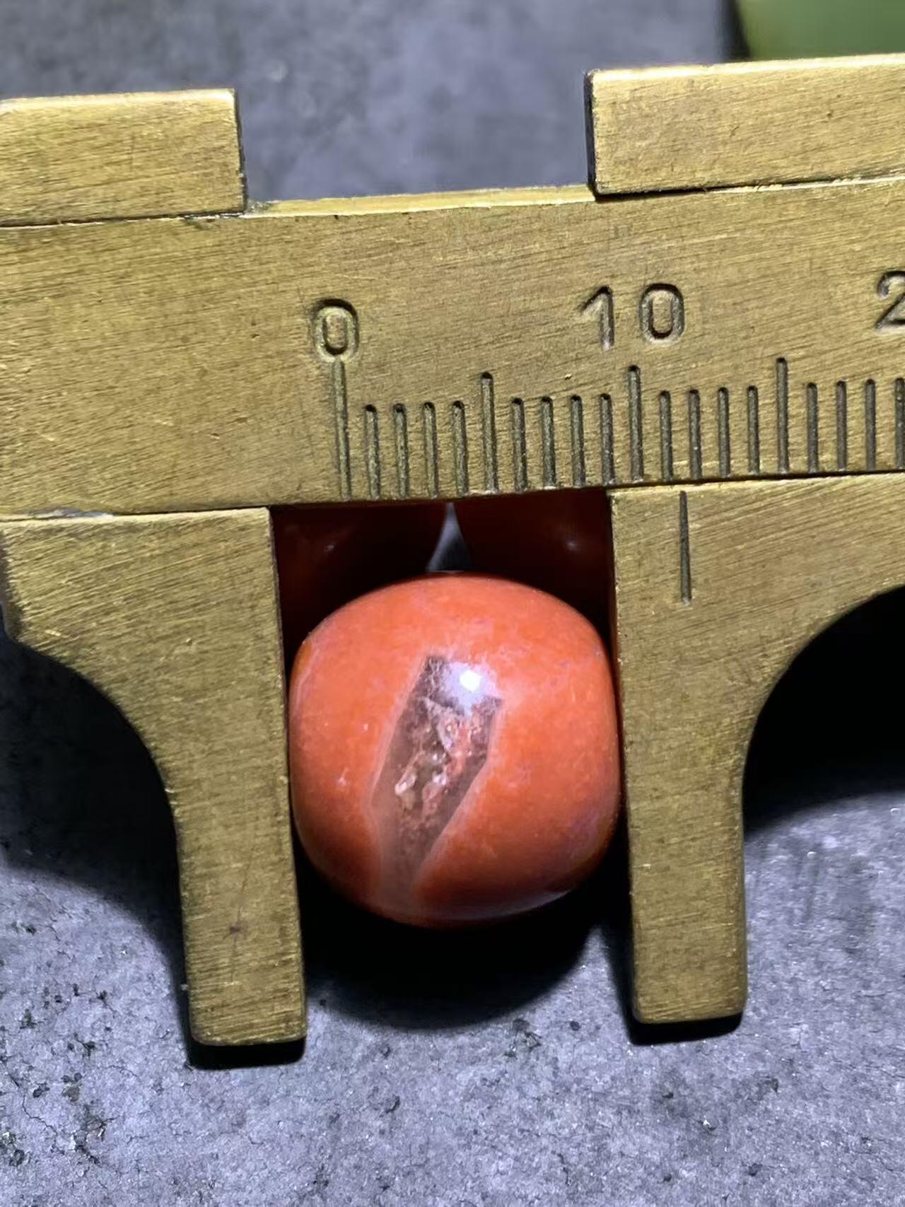 南红玛瑙通货老形桶珠三颗！配串利器！