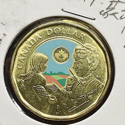 【全场包邮】纯粹捡漏拍472场（免费代拍第9场） - 加拿大2024年1元儿童文学家L M·蒙哥马利诞生150周年彩色纪念币