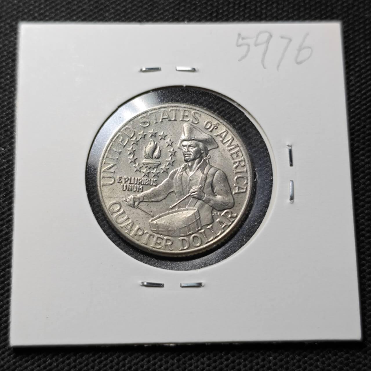 KK钱币收藏小铺  第359场  2月预留时间 周末发货  美国25分纪念币 好品。