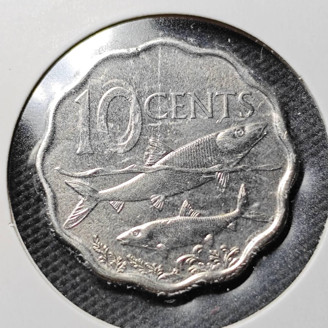 KK钱币收藏小铺  第359场  2月预留时间 周末发货  巴哈马10分