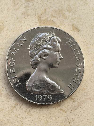 道一币馆币章第一百五十二场 - 马恩岛1979年马恩岛货币三百周年1克朗纪念币