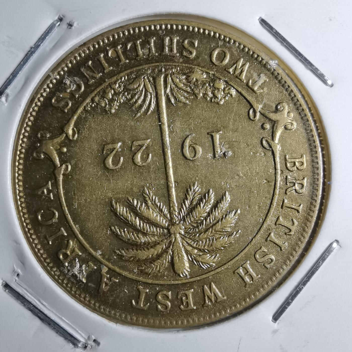 沼泽如烟--第887场 英属西非1922年2先令