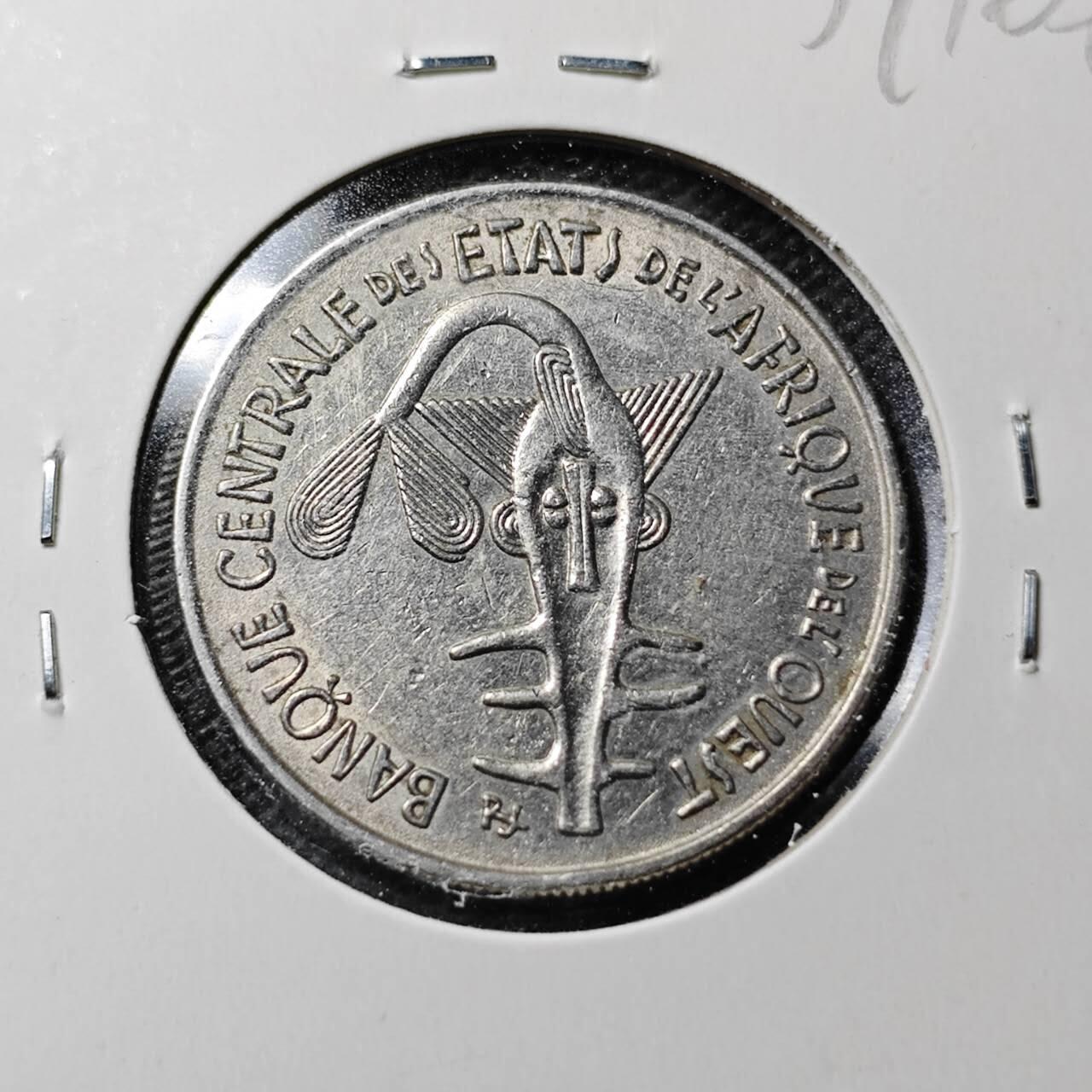 KK钱币收藏小铺  第359场  2月预留时间 周末发货  西非100法郎