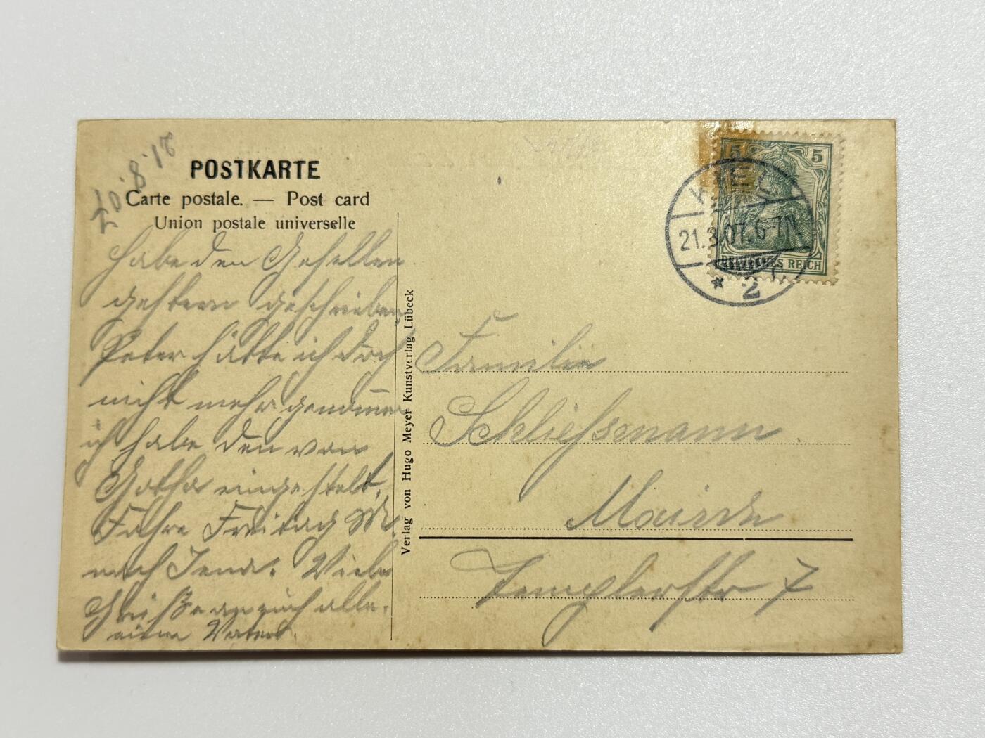 韵星假日精品2025秋季军品类拍卖会-- Rimey Holidays Boutique 2025 Autumn Militaria Sale 德意志帝国海军的“艾尔萨斯号”（SMS Elsass）战列舰明信片